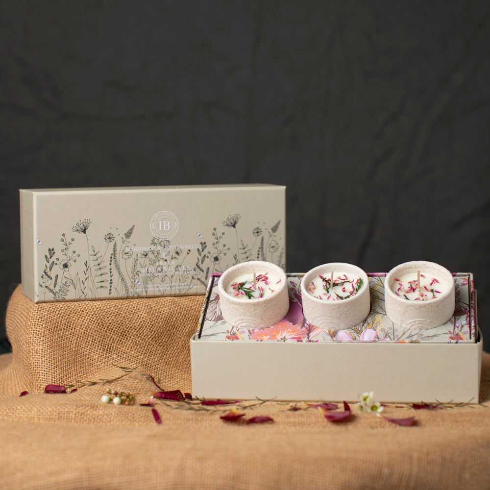 Irish Botanicals Trio Candle Gift Set