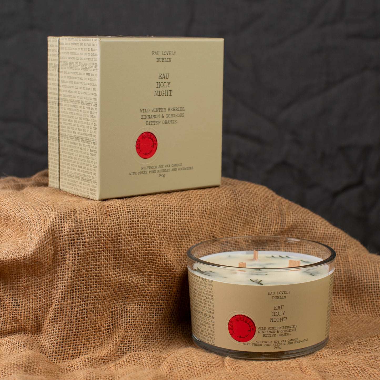 Eau Holy Night - Large Box Candle