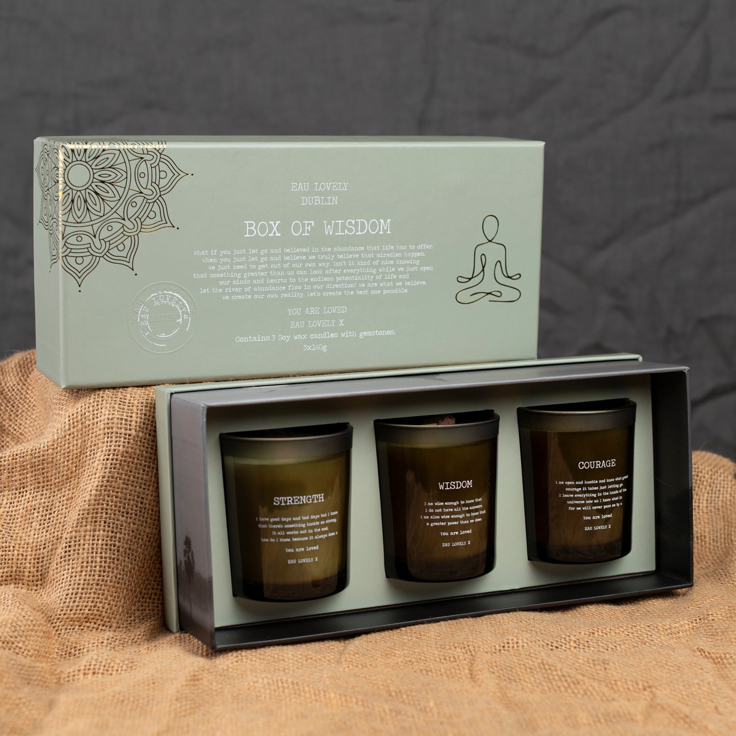 Box of Wisdom candle set