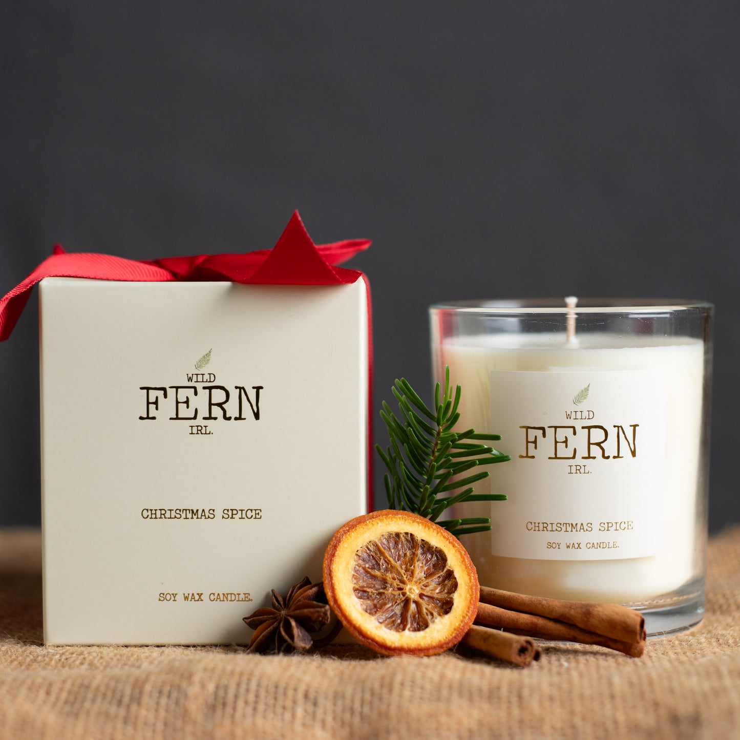 Christmas Fern Candle