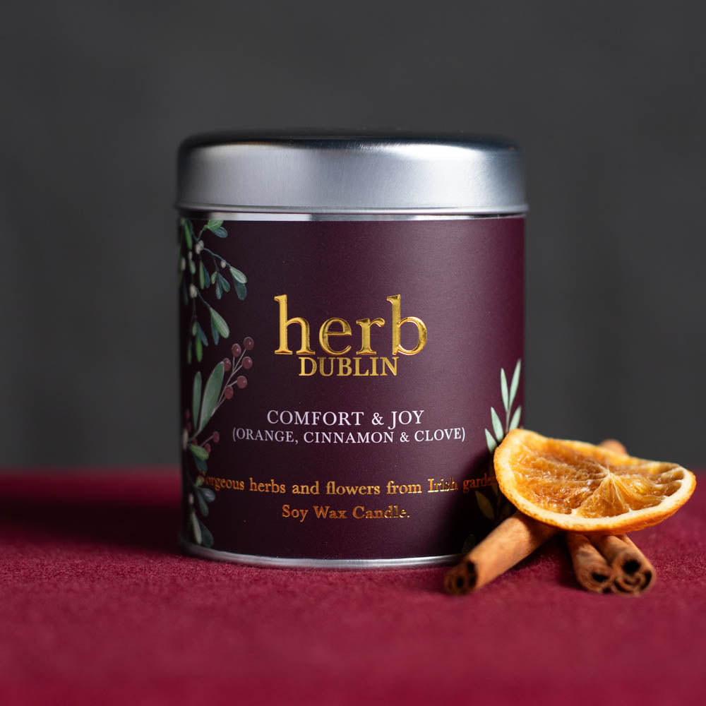 Herb Christmas Candle