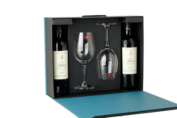 Vina Pedrosa Reserva DO Ribera del Duero gift set with 2 glasses