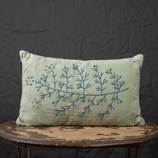 Embroidered cushions