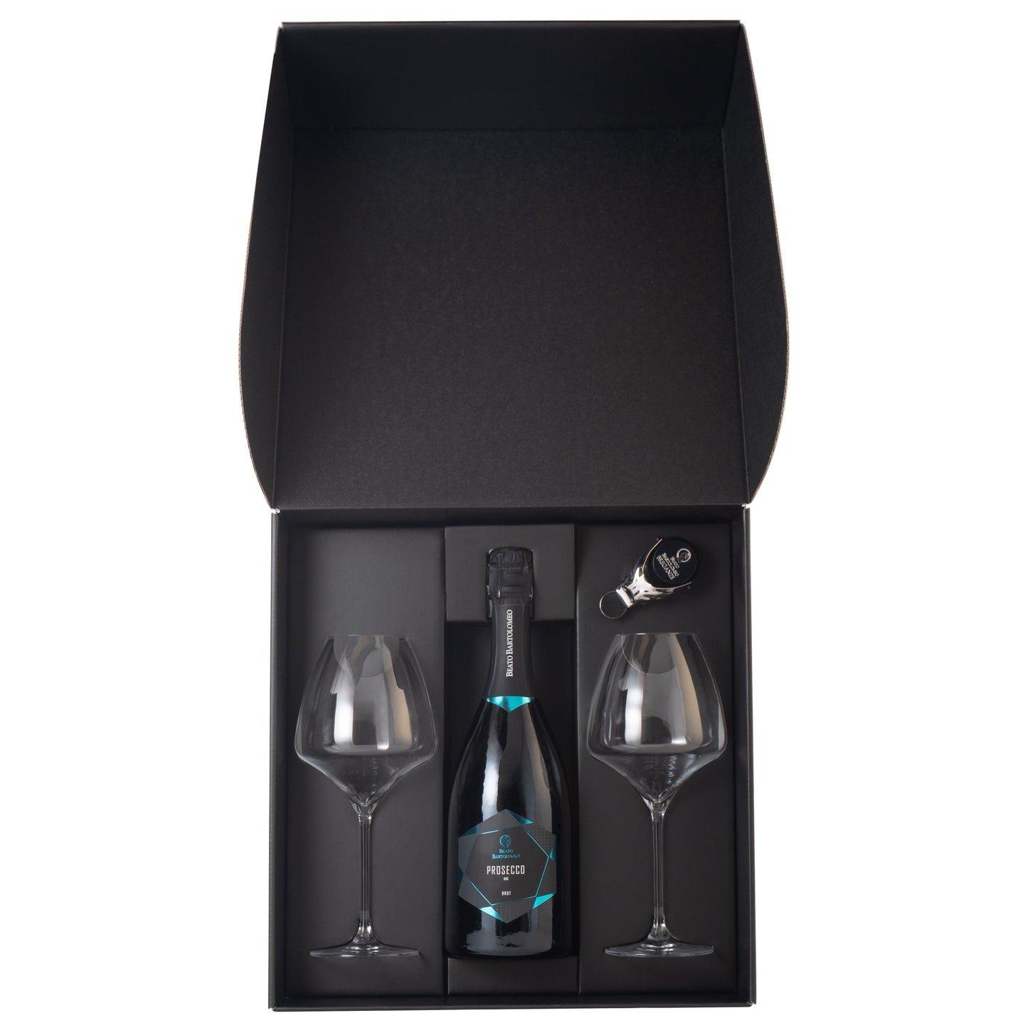 Breganze Diamante Glasses/Stopper gift set