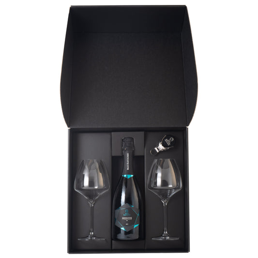 Breganze Diamante Glasses/Stopper gift set