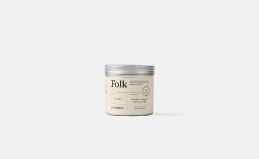 Folk Candle - GATHER – SMOKEY FIRESIDE AND LEATHER