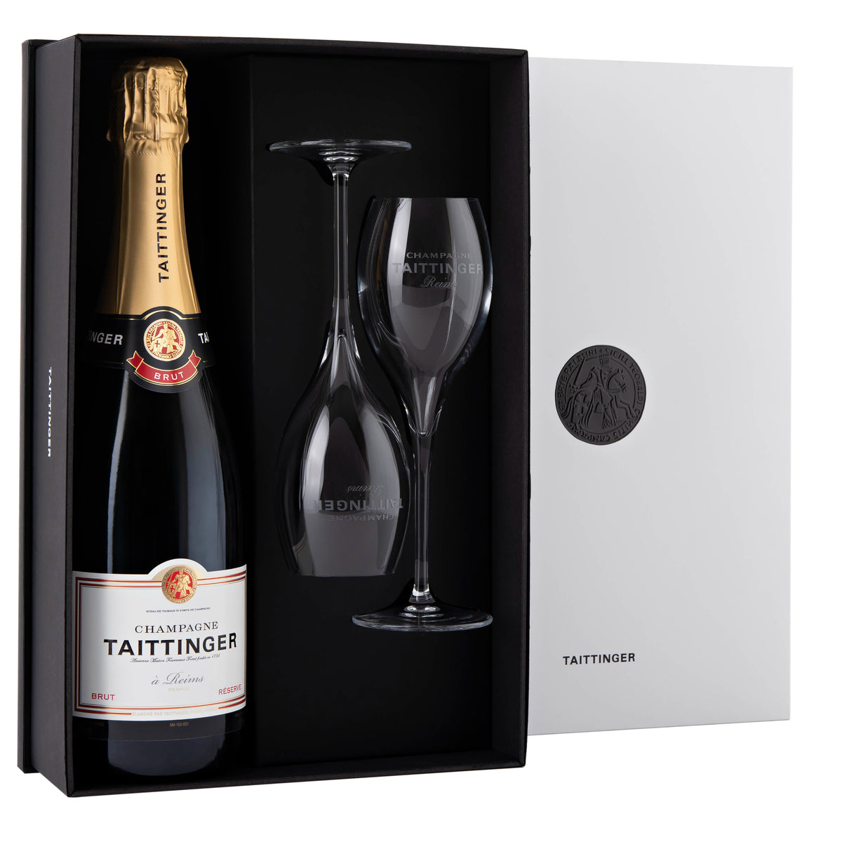 Taittinger Brut Paradoxe 2 glass gift set