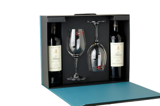 Vina Pedrosa Reserva DO Ribera del Duero gift set with 2 glasses