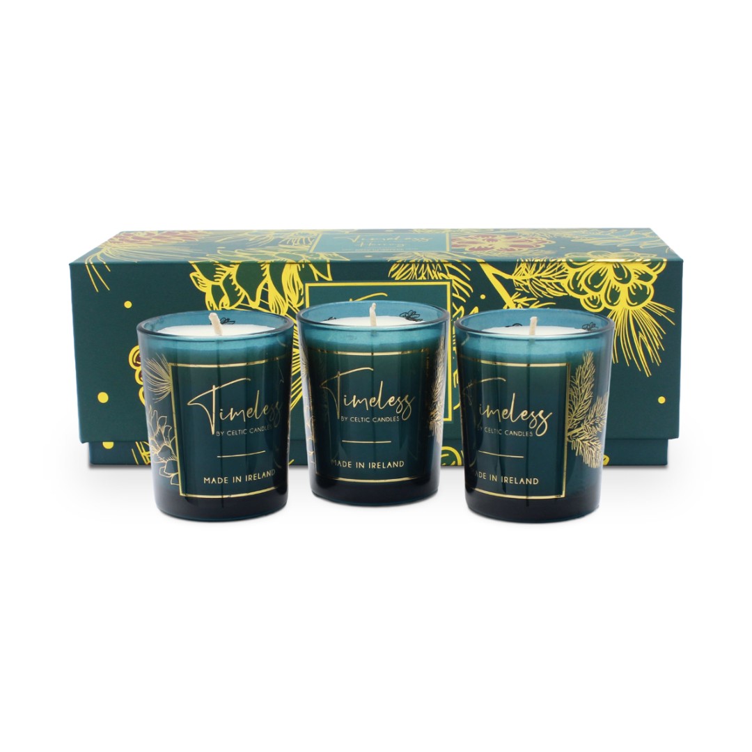 Celtic Candles Votive Trio - Timeless Collection