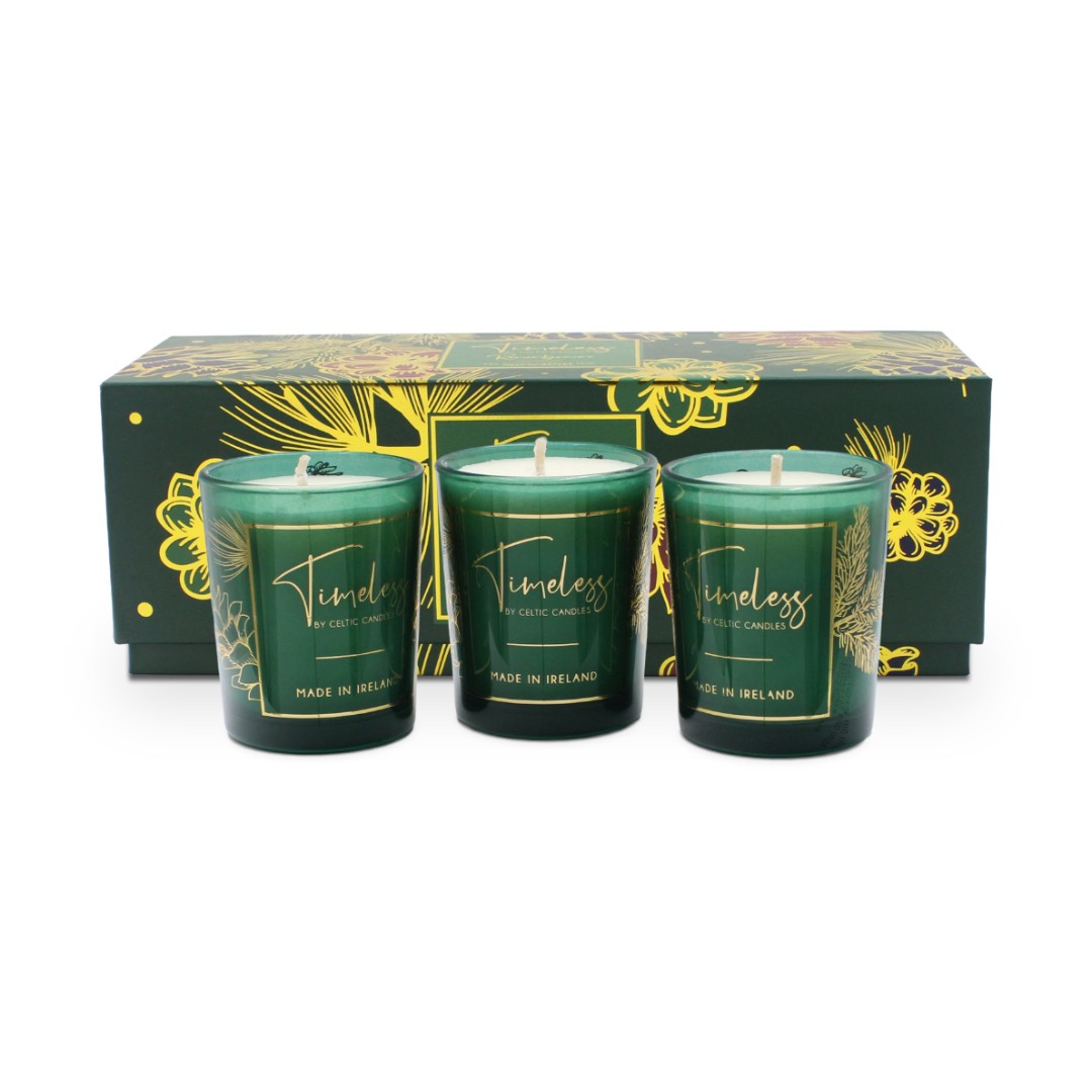 Celtic Candles Votive Trio - Timeless Collection