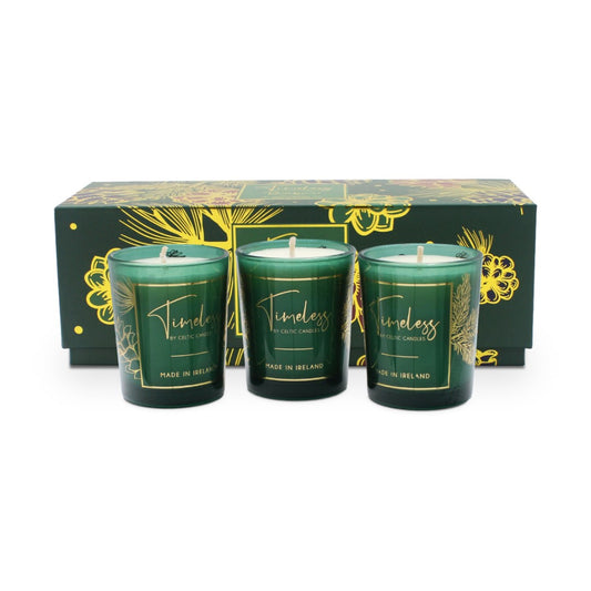 Celtic Candles Votive Trio - Timeless Collection