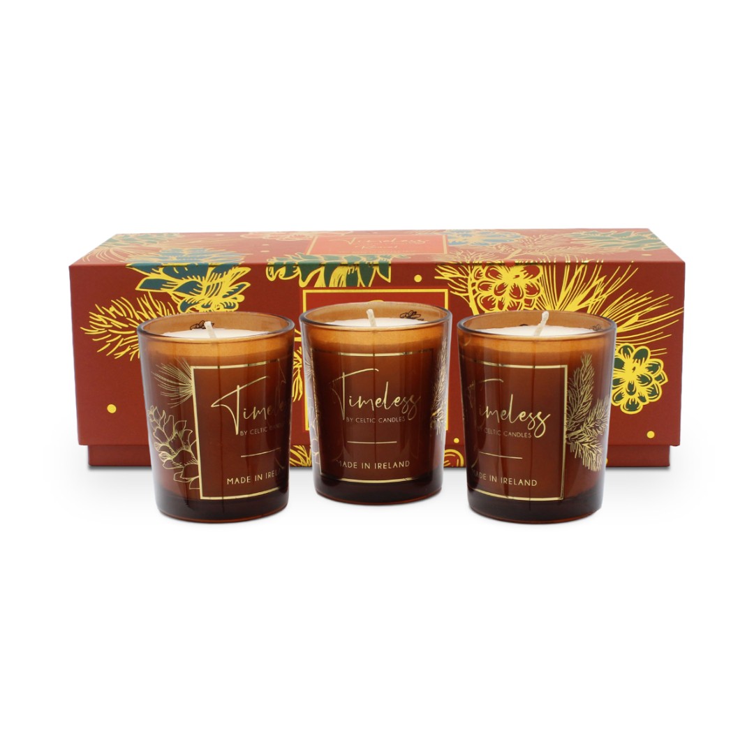 Celtic Candles Votive Trio - Timeless Collection