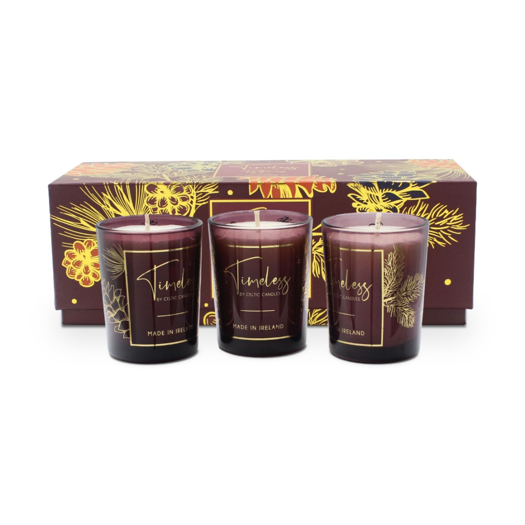Celtic Candles Votive Trio - Timeless Collection